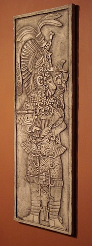 Guerrero Maya - Escultura Mural En Relieve