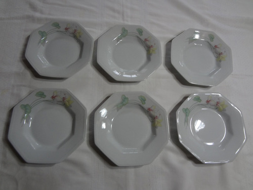 Pratos Fundos E Sobremesa 12 Pçs Encanto Porcelana Schmidt