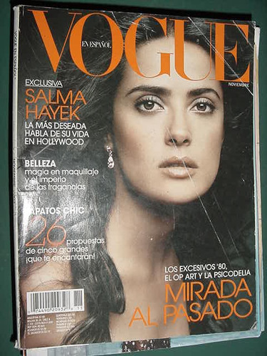 Revista Vogue Moda 11/03 Salma Hayek Zapatos Psicodelia 80s