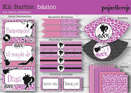 Kit Barbie Rock