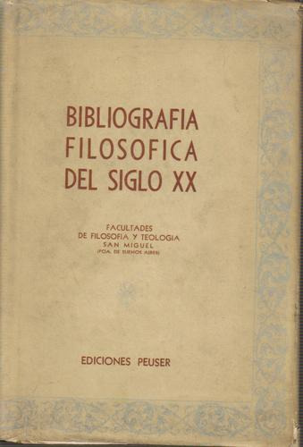 Catalogo Filosofia Siglo Xx - Peuser