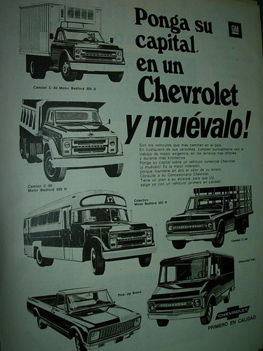 Publicidad Clipping Automoviles Utilitarios Chevrolet Camion