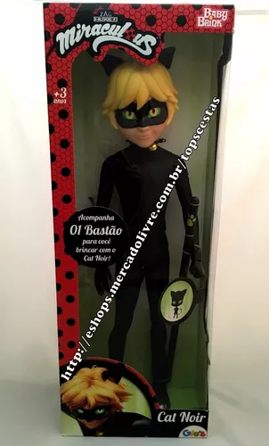 Boneco Cat Noir – Miraculous – Baby Brink 58 Centímetros – Maior