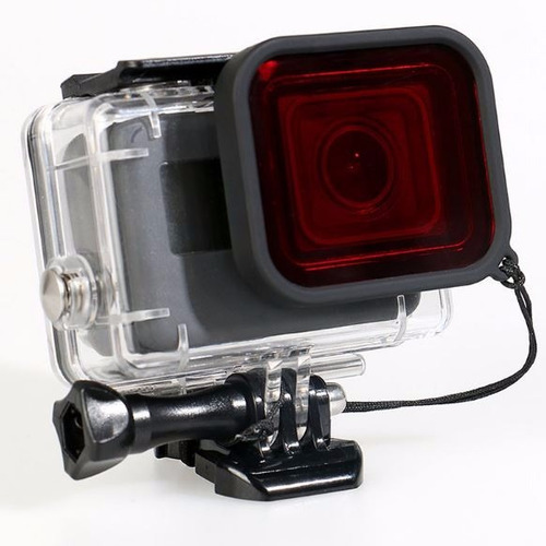 Filtros Gopro 5 Para Carcasa Bajo El Agua Color Rojo Purpura