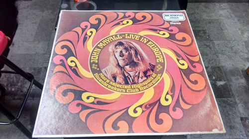 Lp John Mayall Live In Europe En Formato Acetato,long Play