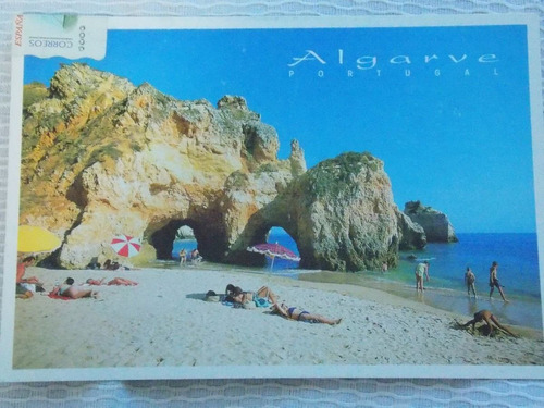 Cartão Postal Algarve Portugal Circulado