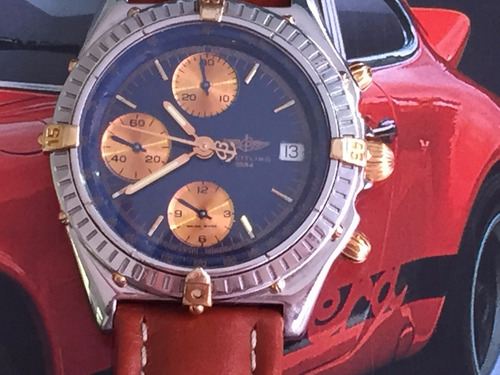 Relógio Breitling Automático 38mm, Safira Aço E Ouro.
