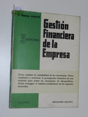 Gestion Financiera De La Empresa - F. Ferria Contin -  L011
