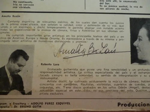 Amanda Guerreño Lara Homenaje America Vinilo Argentin Firma (Usado)