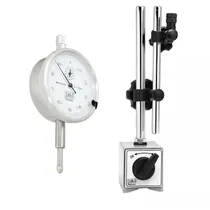 Comprar Base Magnética C\u002F Suporte + Relógio Comparador 0 A 10mm Zaas