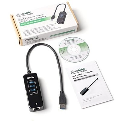 Enchufable Usb 3-port Hub 3.0 Con Una Función De Adaptador D