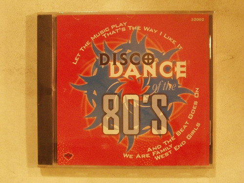 Cd Disco Dance Of The 80's Varios Bonnie Tyler Tina Charles
