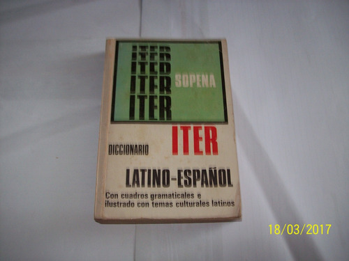 Diccionario Iter Latino -  Español, 1978