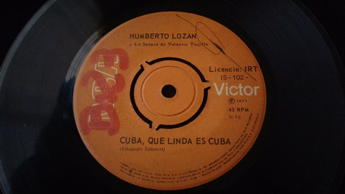 Single Humberto Lozan Cuba Que Linda Es Cuba Sube Un Poquito