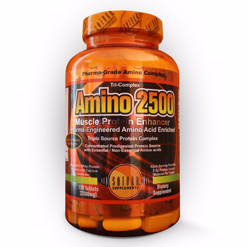 Aminoácido Amino 2500 Musculación Proteína 120 Tabletas