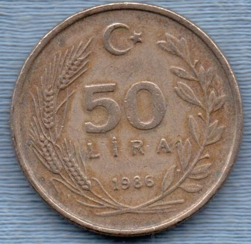 Turquia 50 Lira 1986 * Republica * Presidente Ataturk