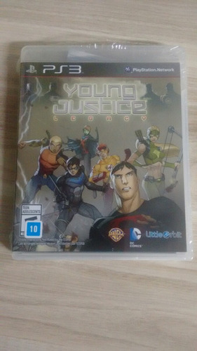 Young Justice League Ps3 Novo Lacrado Xzg