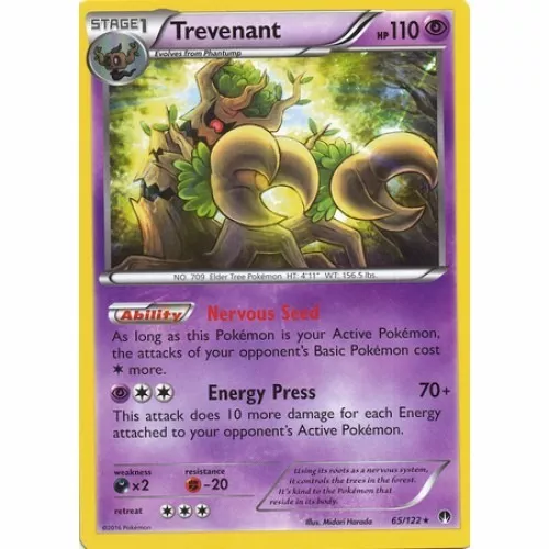 Trevenant (xy 9) (065) (rara - Psíquico) Pokémon