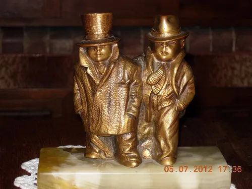 Pareja De Hombres Guapos De Bronce Macizo Muy Pesado (Usado)
