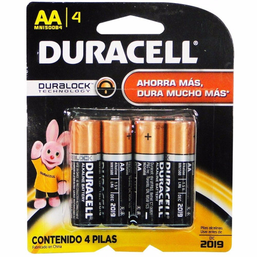 Bateria Pilas Alcalinas Duracell Aa Y Aaa Co 4 Pilas Blister