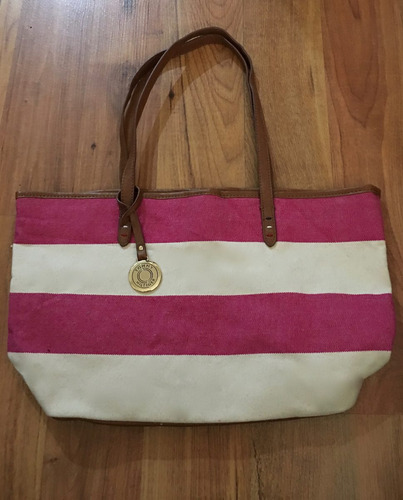 Padrisima Bolsa Tommy Hilfiger Striped Modelo 2016 Tag!!