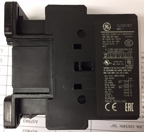 Imagen 2 de 4 de Contactor General Electric Cl02a310t3