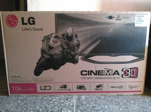 Tv LG Led Full Hd 42 Pulgadas Cinema 3d Modelo 42la6130