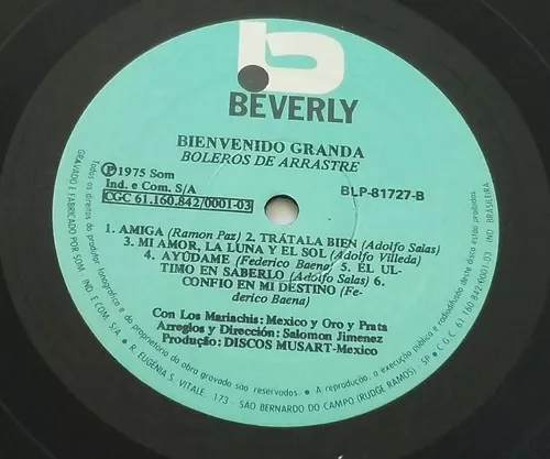 Boleros de Arrastre  Álbum de Bienvenido Granda 