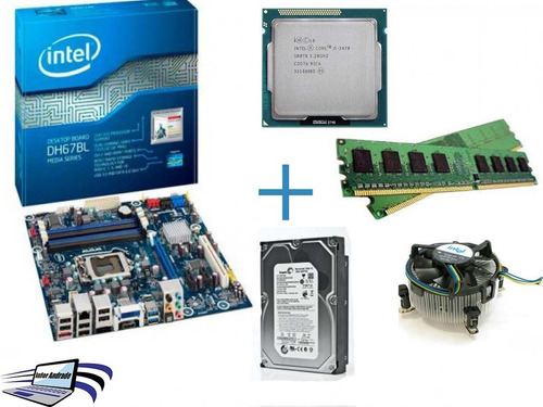 Kit Placa Mãe Intel Core I5 3470 +4gb Ram+cooler + Hd 500gb!