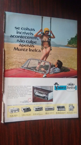 Propaganda Antiga - Muntz Inelca Rádio Carro/ Servencin (Usado)