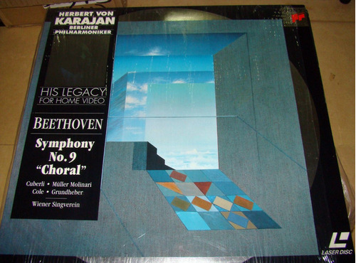 Herbert Von Karajan Beethoven Symphony 9 Choral Laser Disc