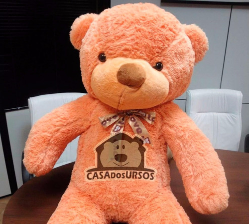 Urso Gigante Premium Tedy Love Caramelo Grande 1,40 Mt 140cm