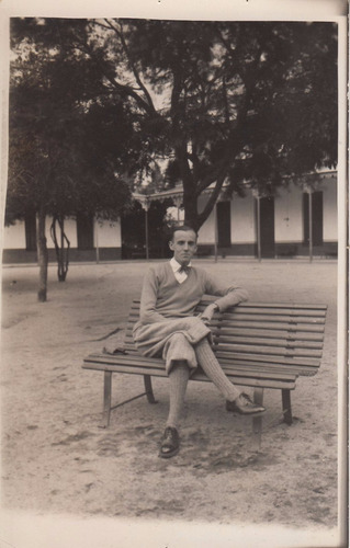 1931 Nueva Helvecia Postal Fotografia En Hotel Suizo Leicht