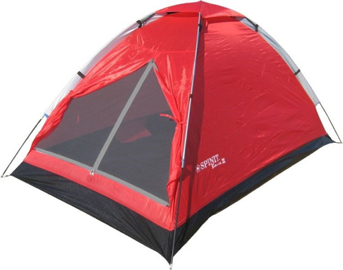 Carpa Spinit Basic Ii 1.20x2.00x1.00 M P/2 Personas Roja