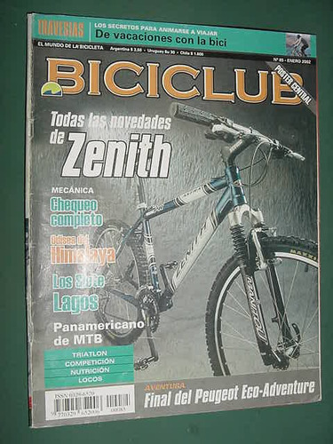 Revista Biciclub 85 Bicicletas Zenith Chequeo Panamericano