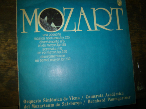 Mozart - Musica Festiva Para La Noche - Viena  Vinilo Lp