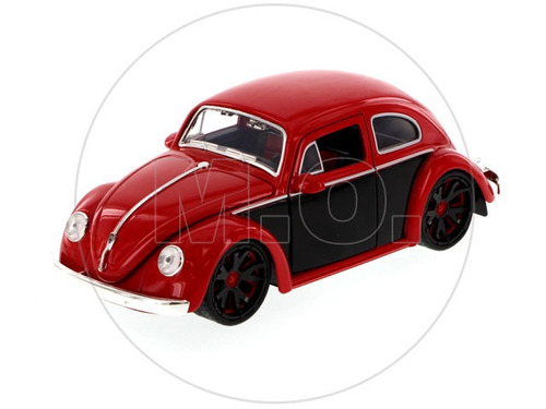1:24 - Jada Toys Volkswagen Fusca Beetle 1959 - Vermelho