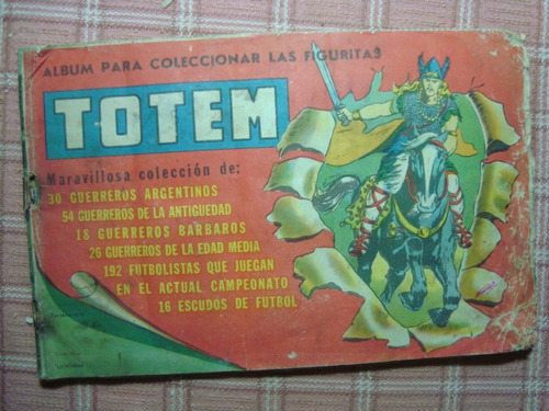 Antiguo Album De Figuritas Totem 1958 Futbol Incomp 129 Figu
