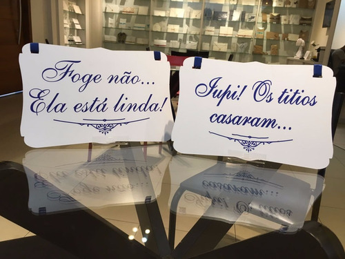 Imagem 2 de 3 de Placa Lá Vem Noiva Pajem Daminha Casamento Personalizada