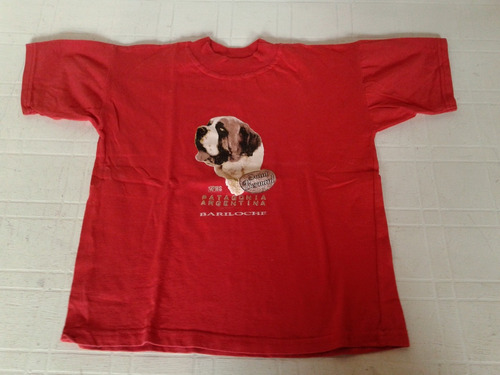 Remera Manga Corta Bariloche Perro San Bernardo Talle 10