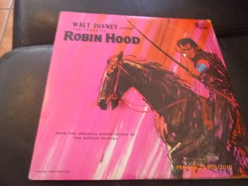 Vinilo Lp De Robin Hood -- Walt Disney (u1035