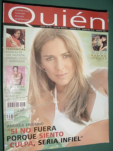 Revista Quien 2/05 Karina Jelinek Anfrea Frigerio Diego Diaz