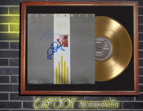 Eurythmics Sweet Dreams Lp Firmado Y Disco De Oro