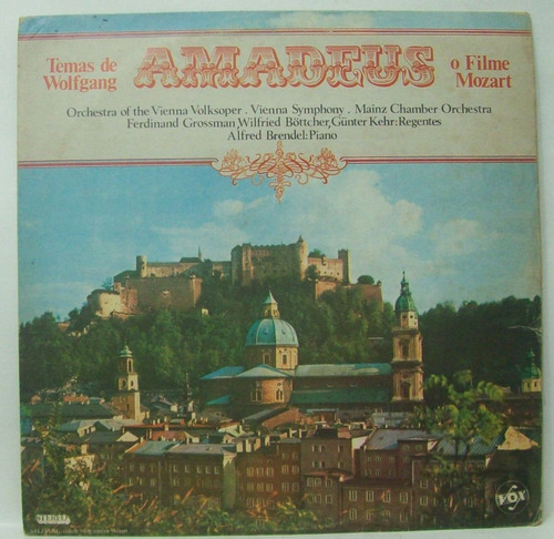 Lp Amadeus - Temas De Wolfgang Amadeus Mozart - O Filme 1985