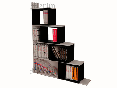 Biblioteca Melamina - Minimalista - Moderna - Organizador