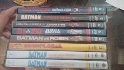Lote 8 Dvd Batman Liga Da Justiça Jovens Titãs Deuses Robin
