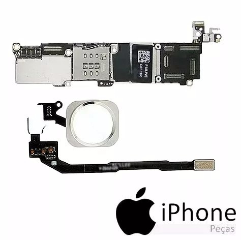 Promoção! Placa Mãe \ Lógica iPhone 5s 16gb +touch Id Prata