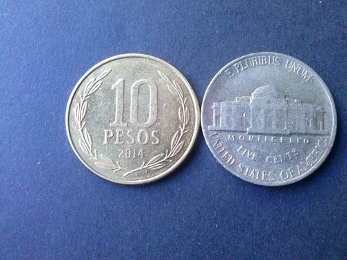 Moneda Estados Unidos Five Cents Níquel 1992 Ceca D