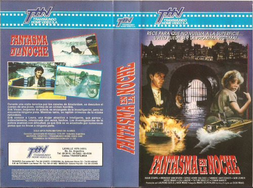 Fantasma En La Noche Vhs Amsterdamned Dick Maas Terror