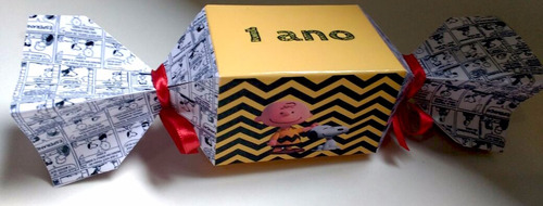 Caixa De Bala/ Bombom Snoopy-10unidades